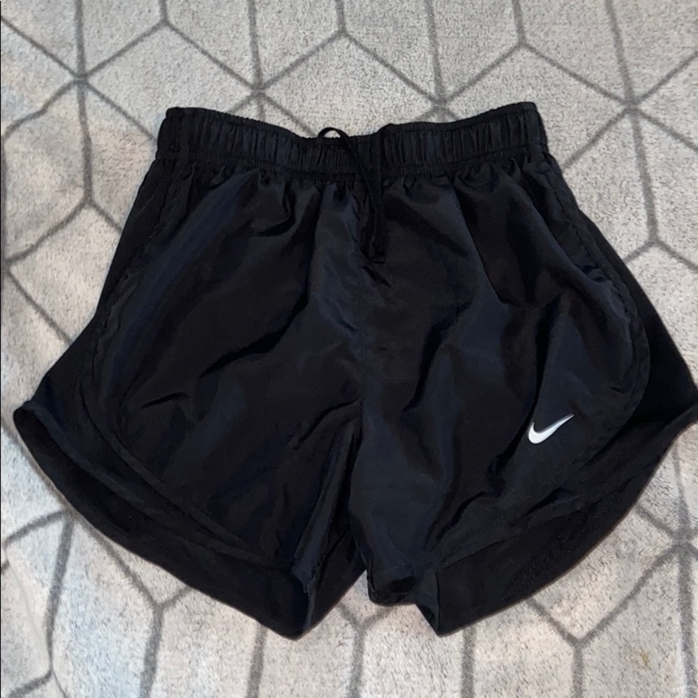 black shorts